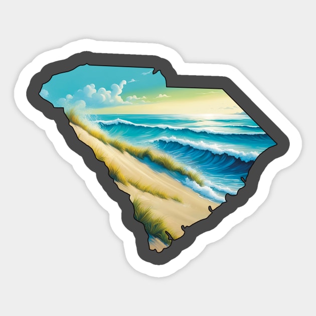 South Carolina beach Sticker by LM Designs by DS